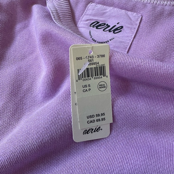 aerie Women’s Lavender Crewneck Pullover Sweater - Picture 3 of 4